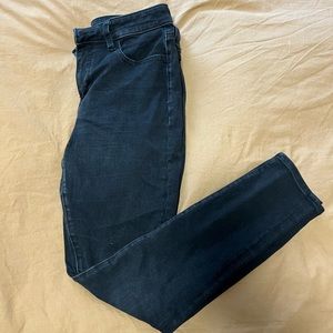 american eagle black skinny jeans - size 10